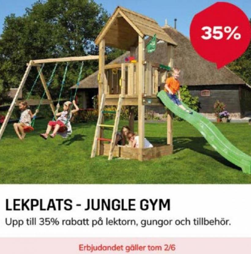 Hasta 35% lekplasts - jungle gym !. Byggmax (2024-06-02-2024-06-02)