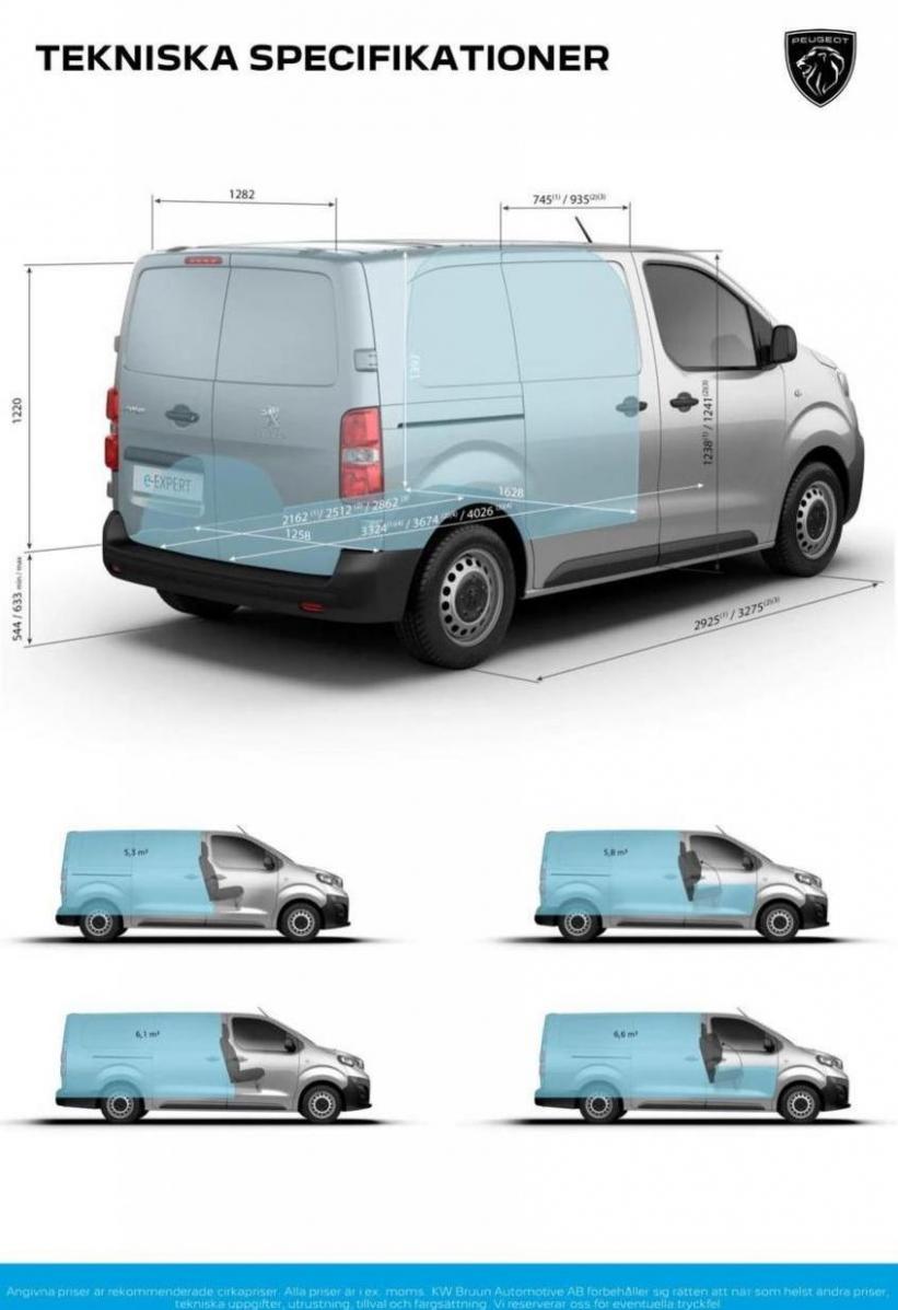 Peugeot Expert & E-Expert elbil transportbil el. Page 10
