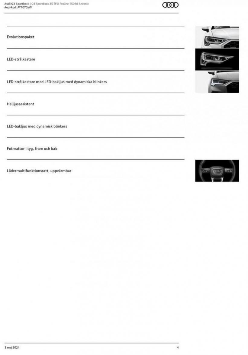 Audi Q3 Sportback. Page 4