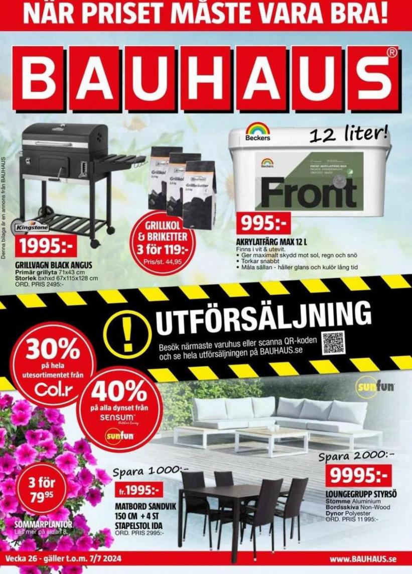 Bauhaus reklamblad. Bauhaus (2024-07-07-2024-07-07)