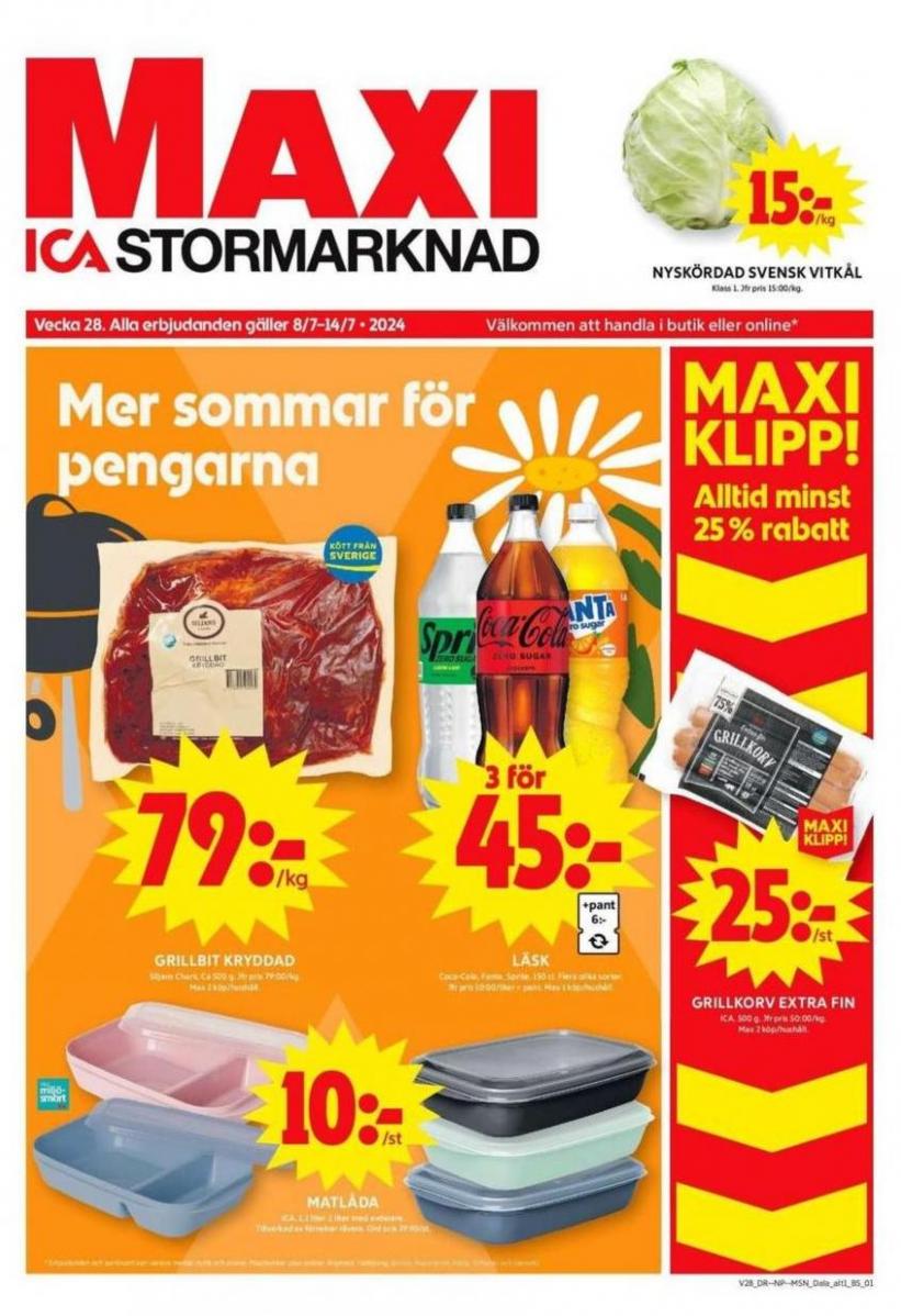 Top-deals och rabatter. ICA Maxi (2024-07-14-2024-07-14)