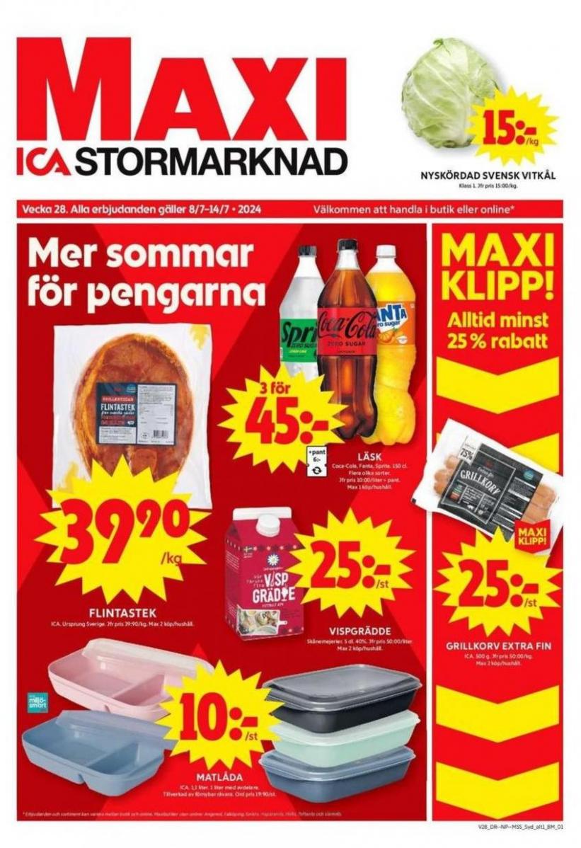 Rabatter och kampanjer. ICA Maxi (2024-07-14-2024-07-14)