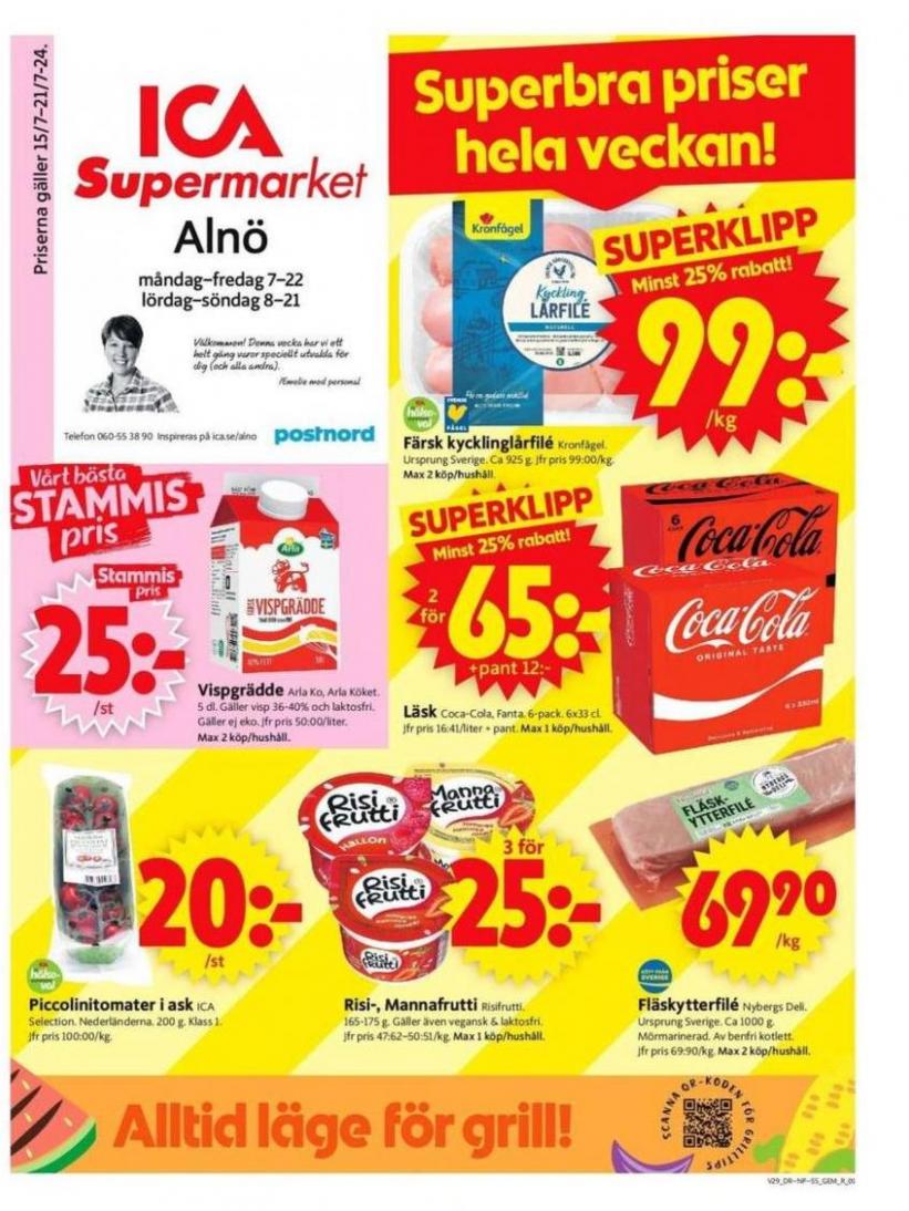 Top-deals och rabatter. ICA Supermarket (2024-07-21-2024-07-21)