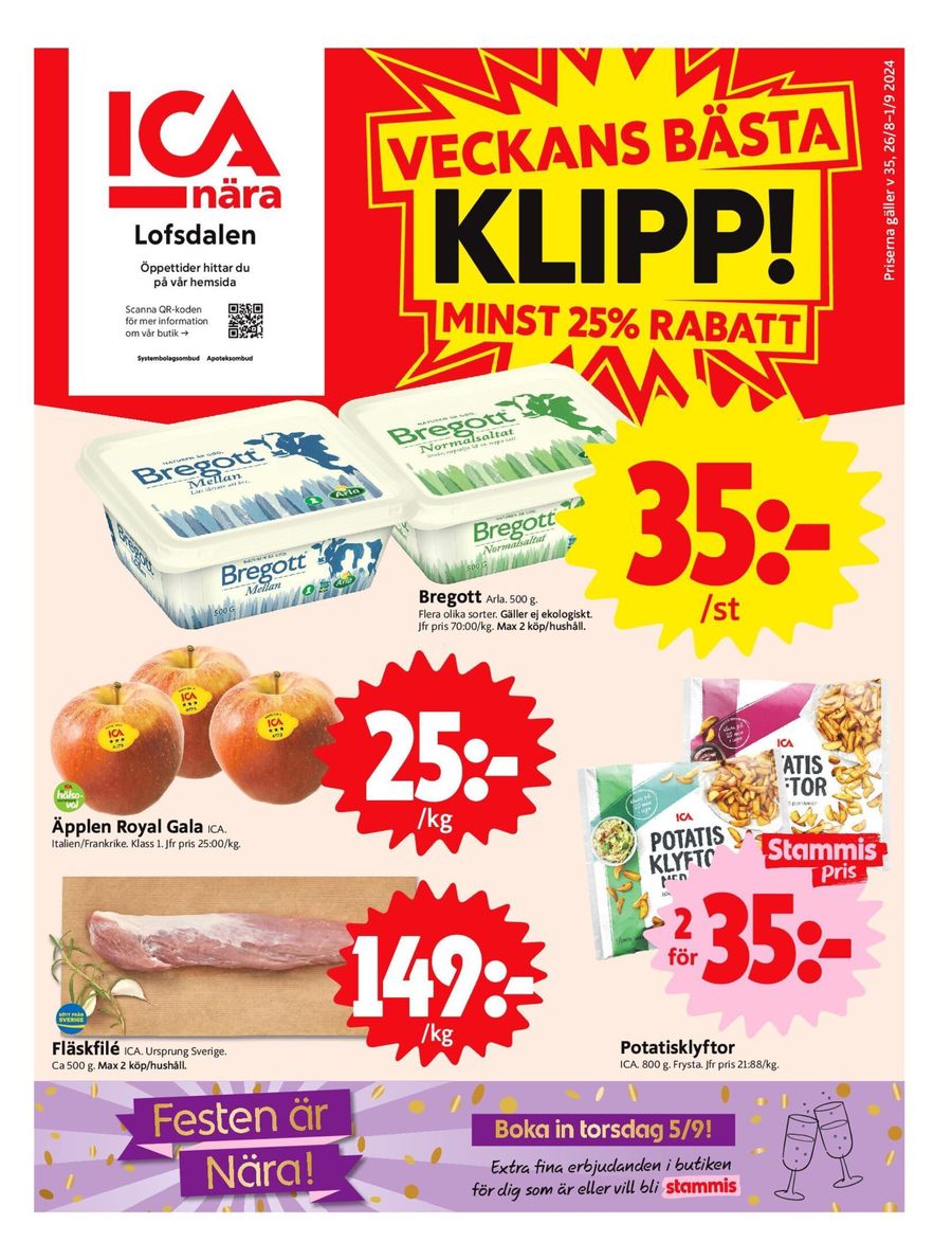 Top-deals och rabatter. ICA Nära (2024-09-09-2024-09-09)