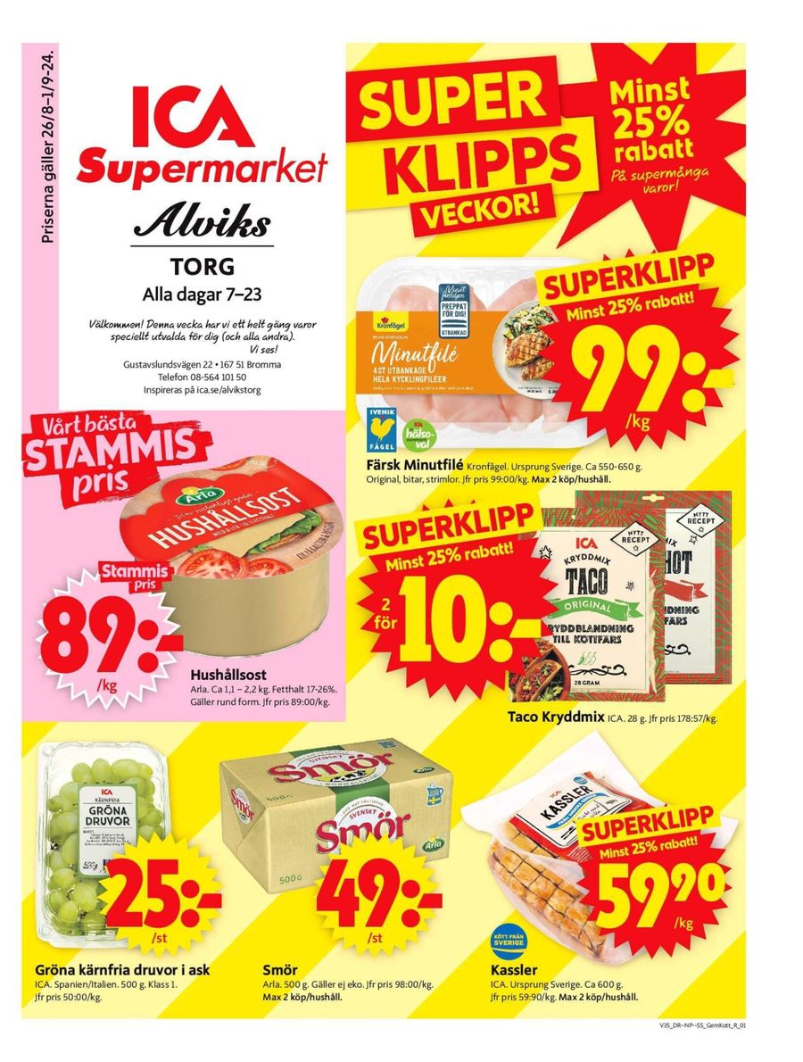 Spara nu med våra deals. ICA Supermarket (2024-09-01-2024-09-01)