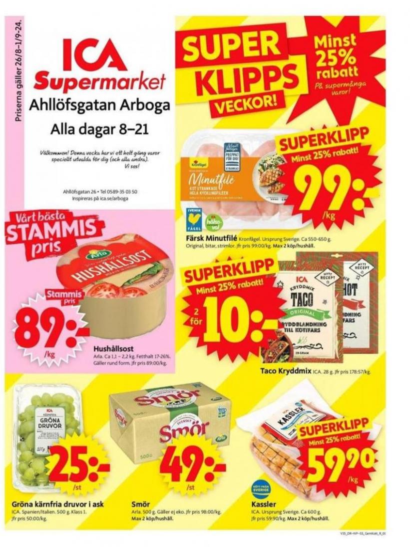 Aktuella fynd och erbjudanden. ICA Supermarket (2024-09-01-2024-09-01)