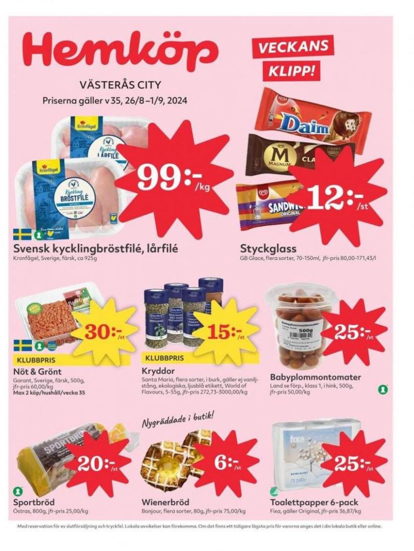 Spara nu med våra deals. Hemköp (2024-09-01-2024-09-01)