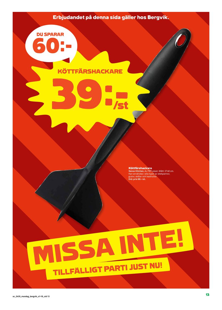 Spara nu med våra deals. Page 13