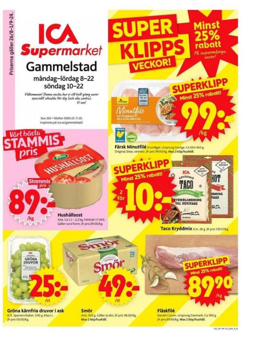 Specialerbjudanden för dig. ICA Supermarket (2024-09-01-2024-09-01)