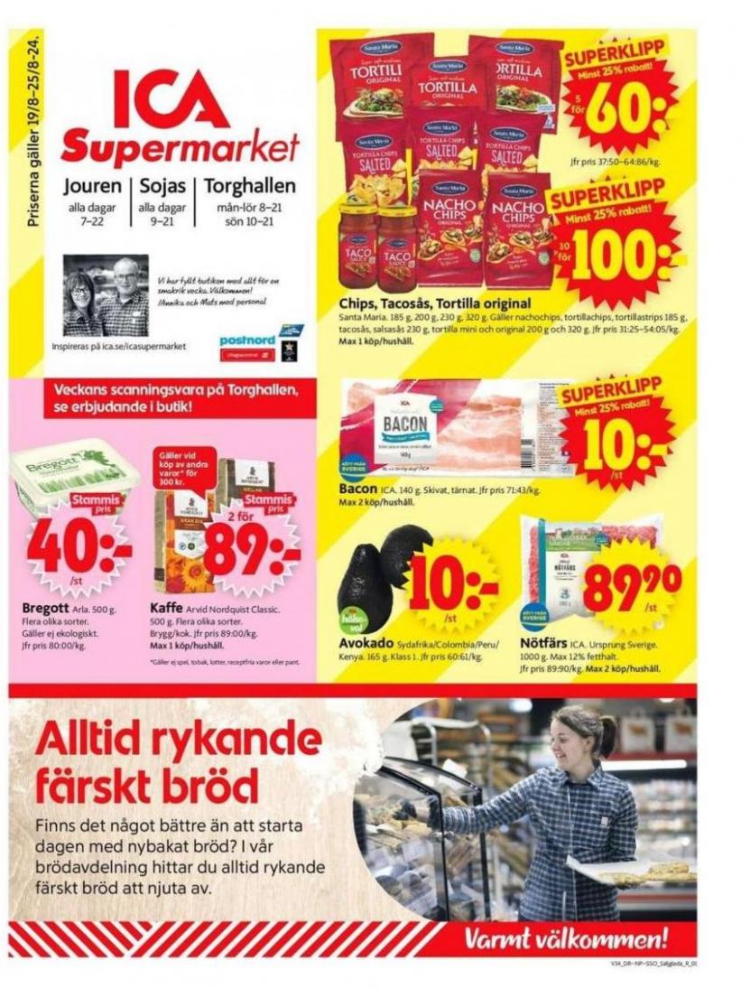 Fantastiska rabatter på utvalda produkter. ICA Supermarket (2024-08-25-2024-08-25)