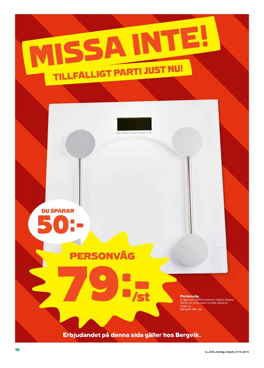 Spara nu med våra deals. Page 14