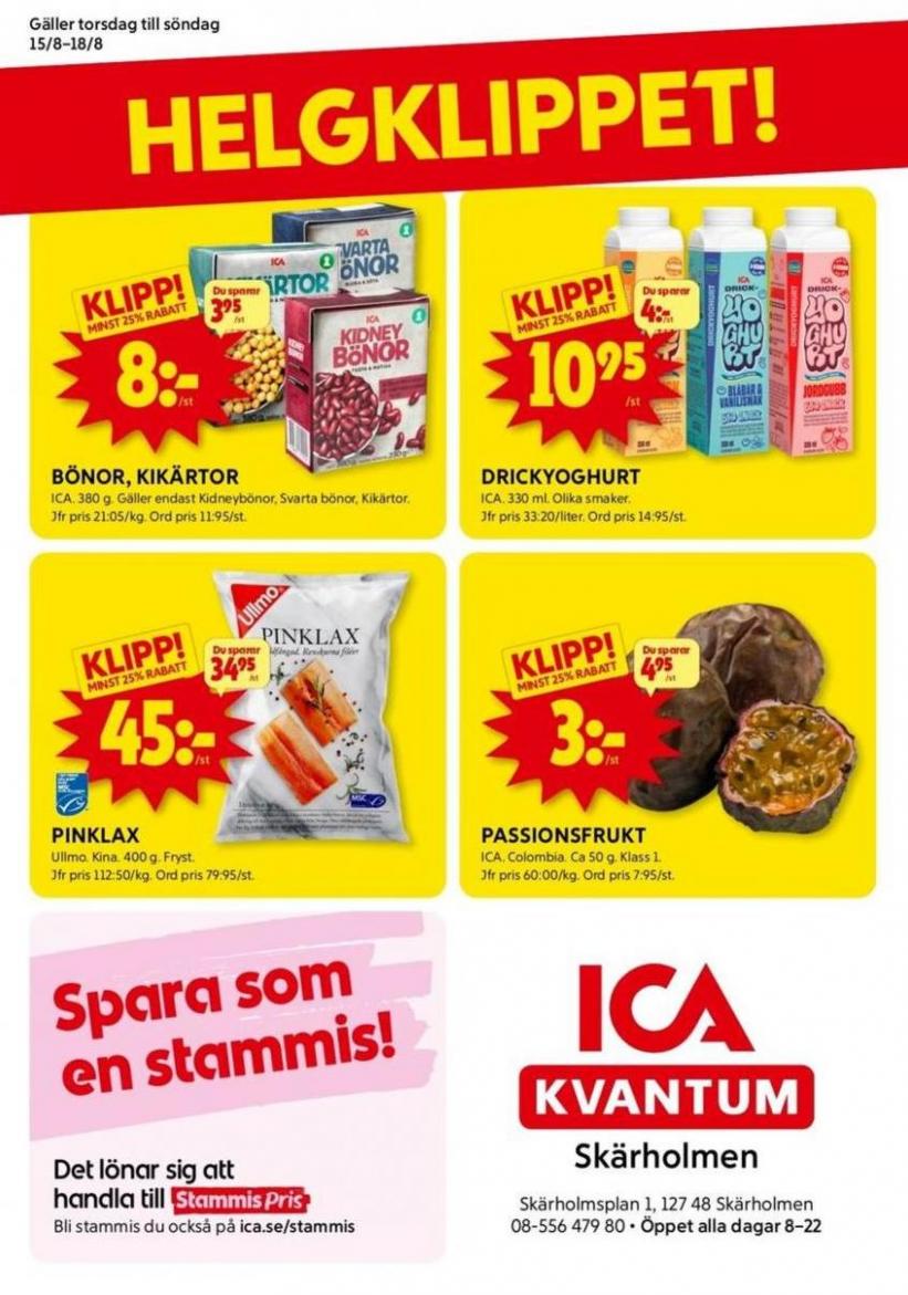 Exklusiva deals och fynd. ICA Kvantum (2024-08-18-2024-08-18)