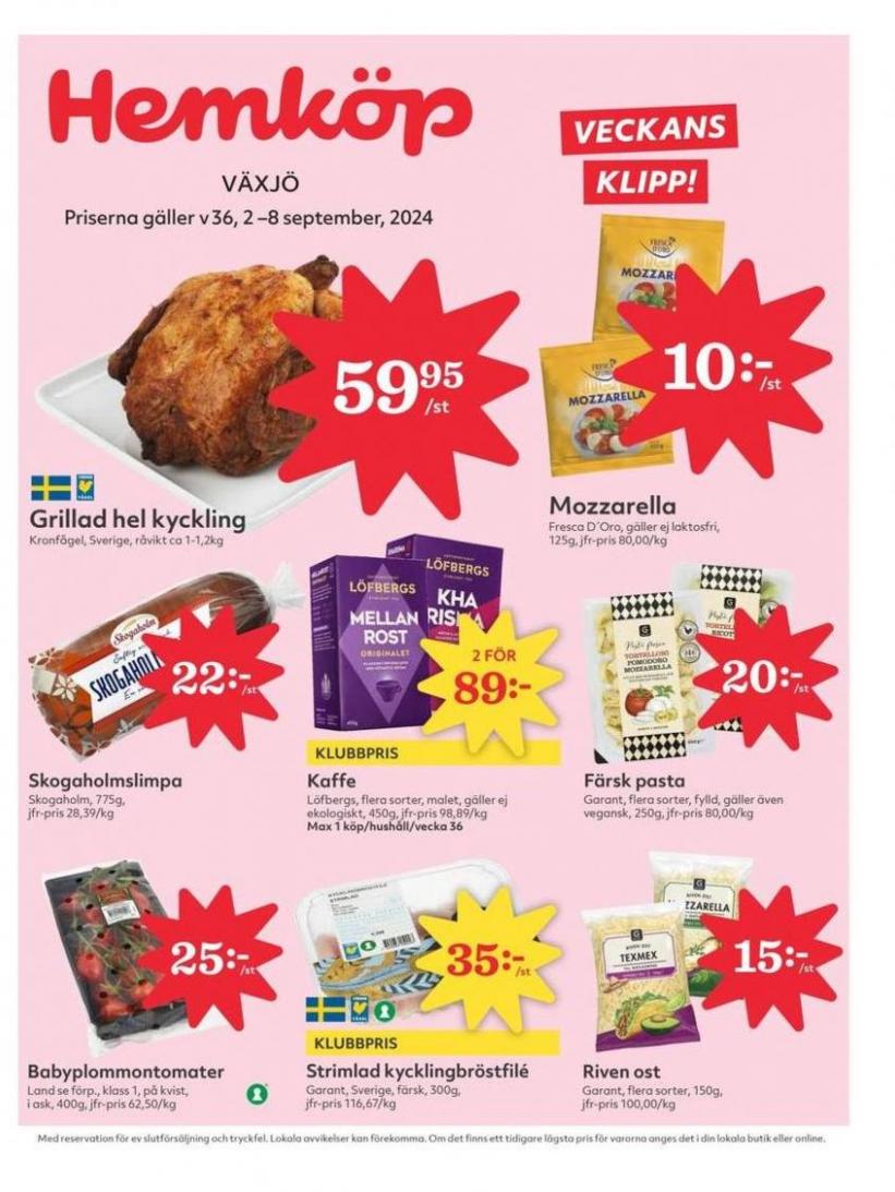 Fantastiska rabatter på utvalda produkter. Hemköp (2024-09-08-2024-09-08)