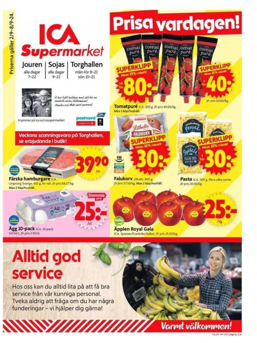 Top-deals för alla kunder. ICA Supermarket (2024-09-08-2024-09-08)