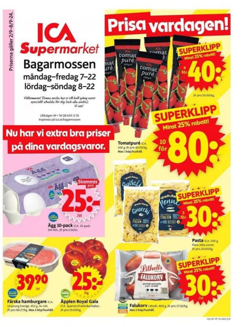 Spara nu med våra deals. ICA Supermarket (2024-09-08-2024-09-08)